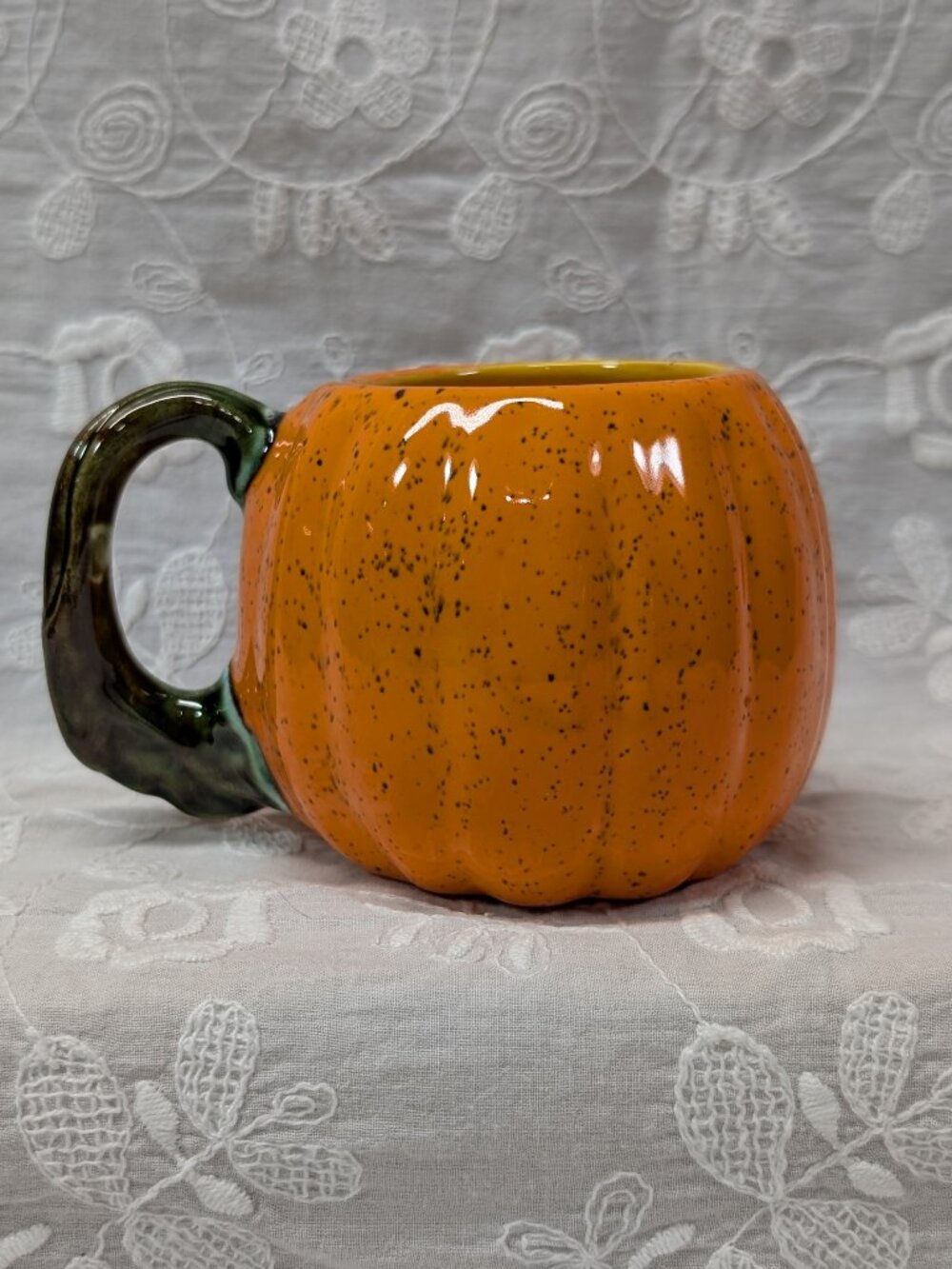 Halloween! Ceramic Pumpkin Coffee Mug Cup